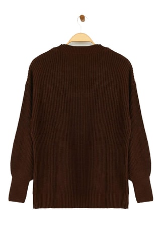 Camisola oversize - Castanho