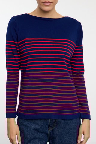 Camisola regular - Azul-marinho