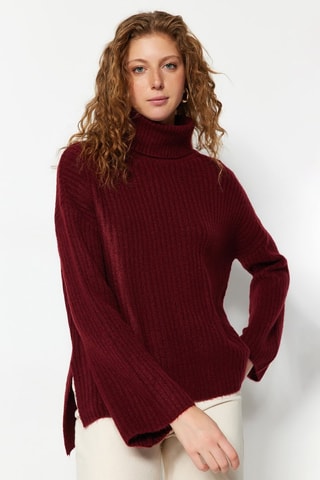 Camisola oversize - Bordô