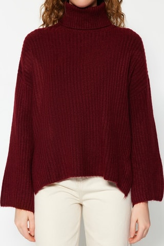 Camisola oversize - Bordô