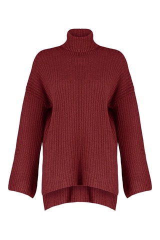 Camisola oversize - Bordô