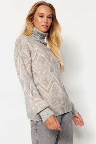 Camisola oversize - Cinzento