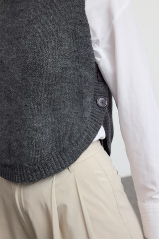 Camisola sem mangas - Antracite mesclado