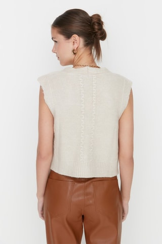 Mouwloos Vest Beige