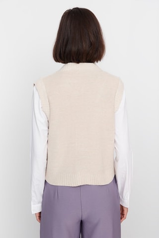 Mouwloos Vest Beige