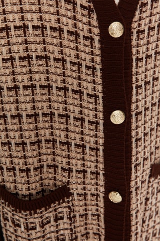 Lang Vest Bruin en Beige