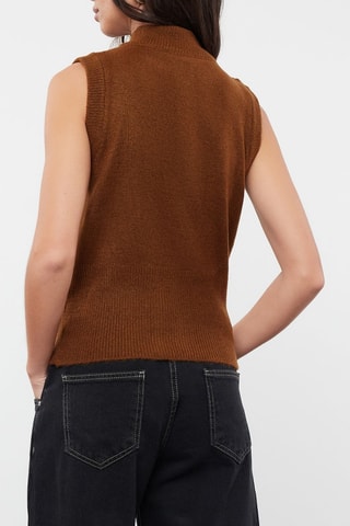 Mouwloos vest- Bruin