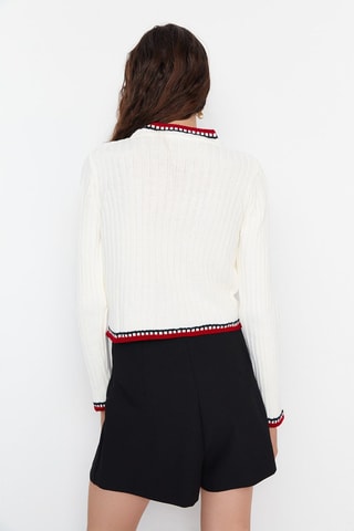 Kort Vest Ecru
