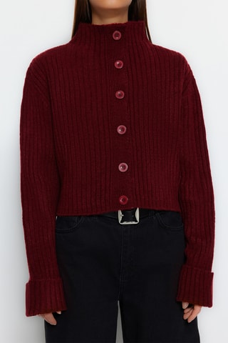 Oversized vest - Bordeauxrood