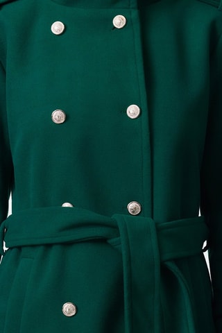 Sobretudo regular - Verde-esmeralda