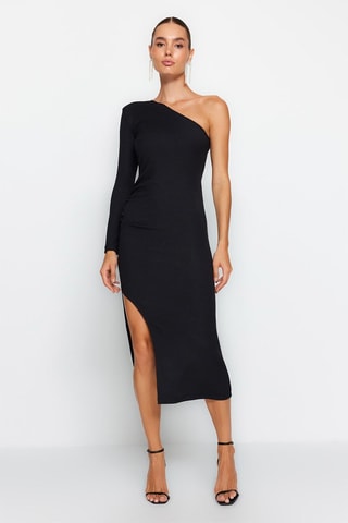 Vestido justo - Preto