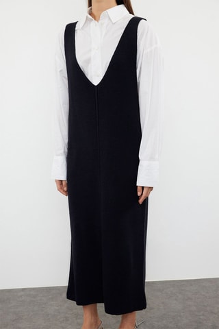 Vestido casula - Preto