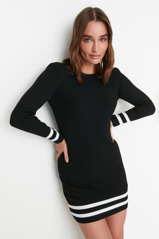 Vestido-camisola Preto