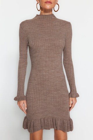 Vestido-camisola - Bege
