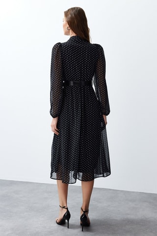 Vestido midi - Preto