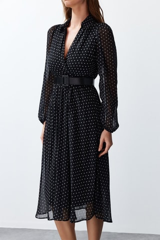 Vestido midi - Preto