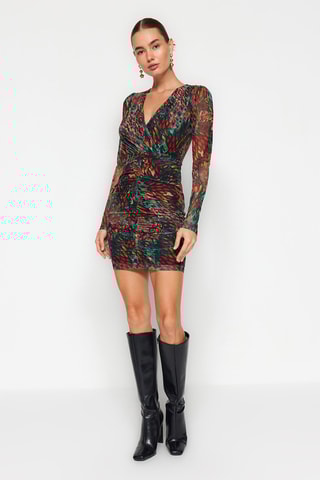 Vestido justo - Preto 
