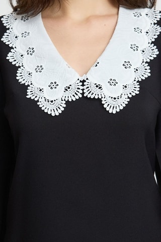 Vestido trapézio - Preto