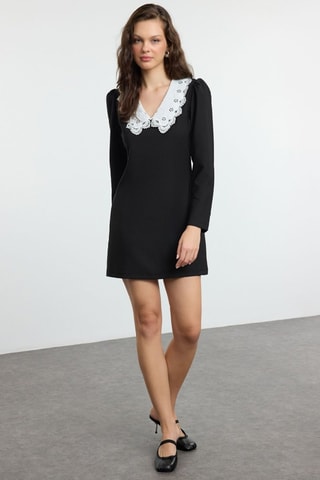 Vestido trapézio - Preto