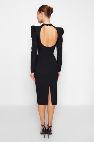 Vestido justo Preto