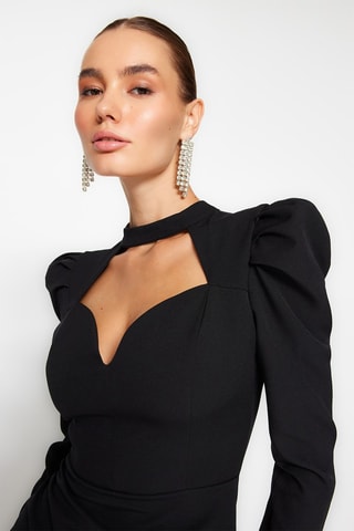 Vestido justo Preto