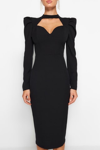 Vestido justo Preto