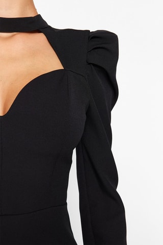 Vestido justo Preto