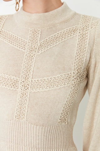 Vestido-camisola Bege