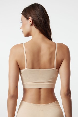 10 crop tops - Bege