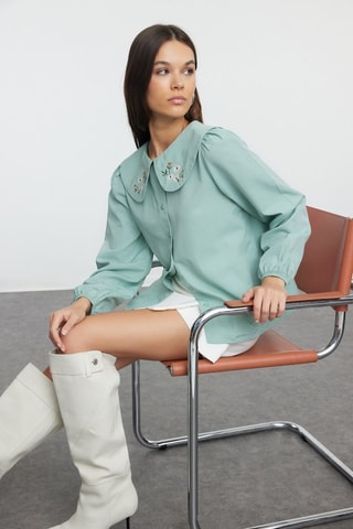 Camisa - Verde-claro