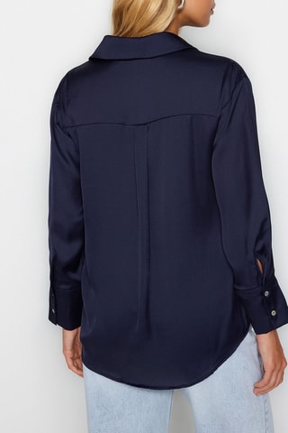 Camisa oversize - Azul