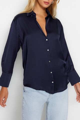Camisa oversize - Azul