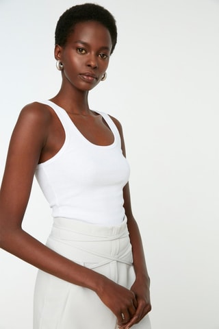 Camisola de alças Branco