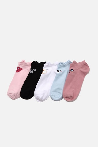 5 pares de meias - Multicolor