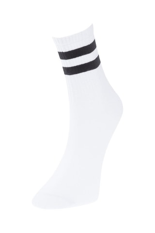 5 pares de meias - Branco