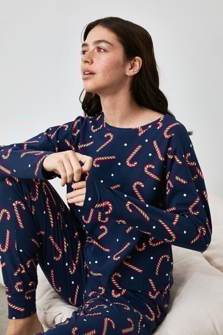 Pijama - Azul-marinho