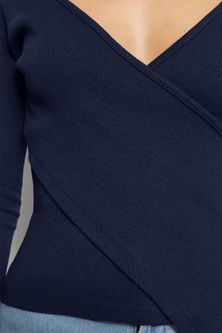 Blusa slim - Azul