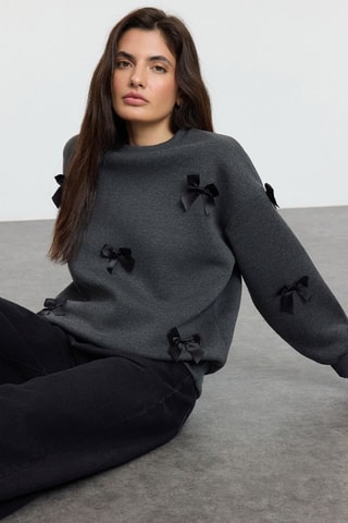Sweat oversize - Antracite mesclado