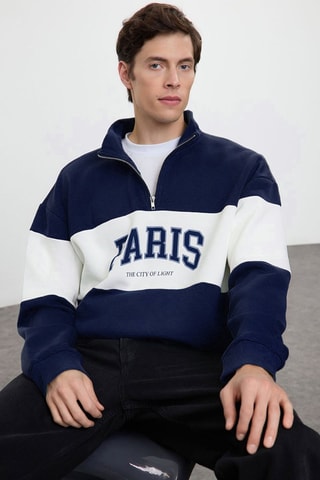 Sweat oversize - Azul-marinho