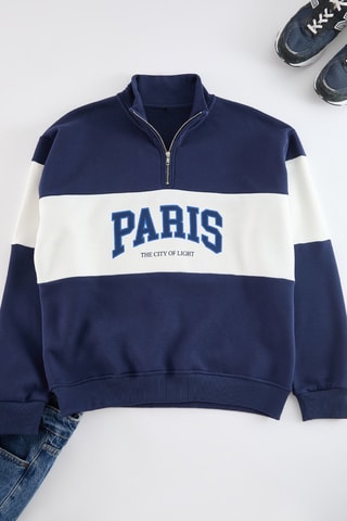 Sweat oversize - Azul-marinho