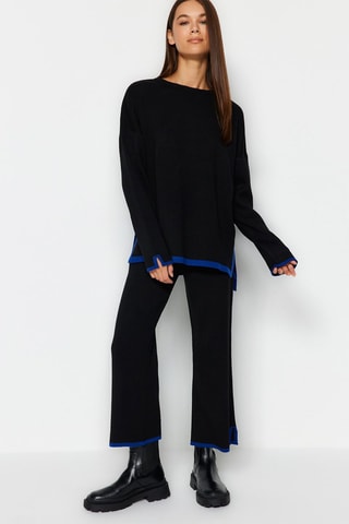 Camisola e calças - Preto