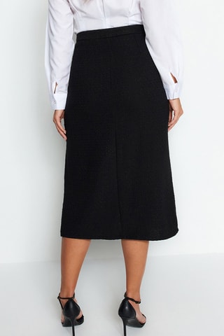 Saia midi - Preto