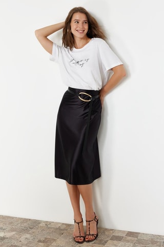 Saia midi - Preto