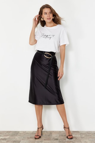 Saia midi - Preto