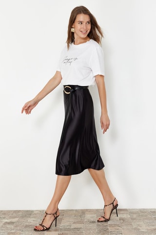 Saia midi - Preto