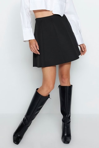 Saia estilo patinadora - Preto