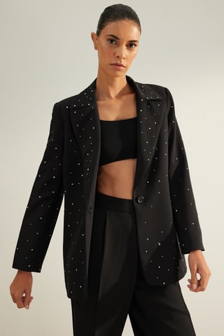 Blazer regular - Preto