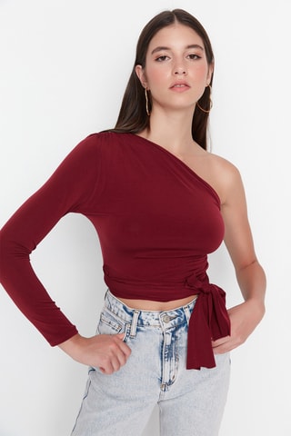Crop top - Bordô