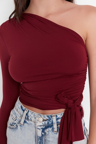 Crop top - Bordô