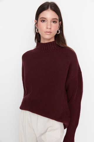 Camisola oversize - Bordô
